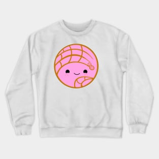 Cute Chibi Kawaii Pink Concha (Pan Dulce Art) Crewneck Sweatshirt